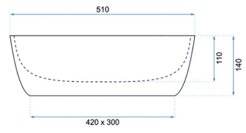 Умывальник Rea Freja Beige U6647
