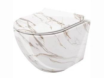 Унитаз подвесной Rea Carlos rimless Lava Shiny C0536