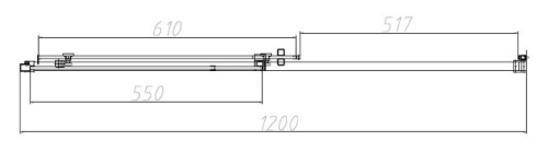 Душевая дверь Vincea Slim-N VDS-4SN120CLG