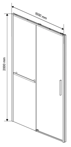 Душевая дверь Vincea Slim Soft VDS-1SS100CL