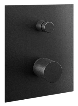 Смеситель для душа Remer Edge EG509CFP, черный брашированный хром