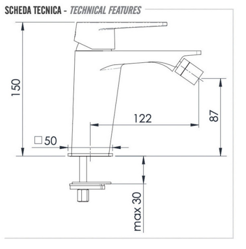Смеситель для биде Remer Dream D21