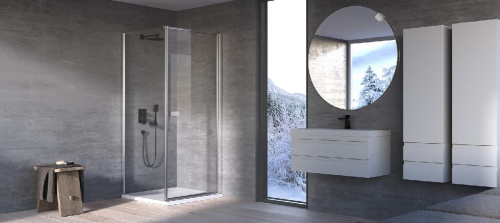 Душевая дверь Kolpa-San Andromeda D 90 silver brill transparent 516520