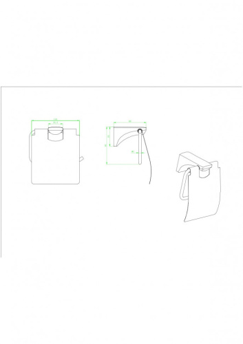 Бумагодержатель CeramaLux Monelli 70007