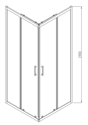 Душевой уголок Vincea Alpha VSS-3AL900CLB