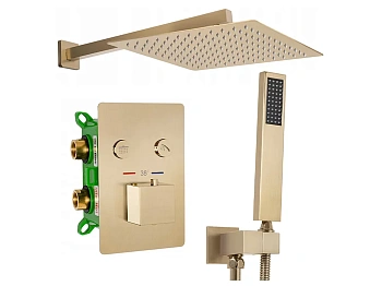 Душевая система Rea Fenix Davis gold matt P6358