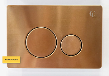 Кнопка смыва CeramaLux DC/2-013 тёмная бронза