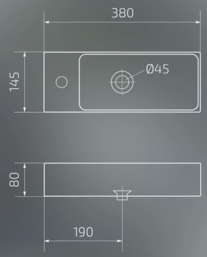 Умывальник Gid Bm9271R