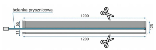 Полка для полотенец и аксессуаров Rea Evo Black HOM-00652
