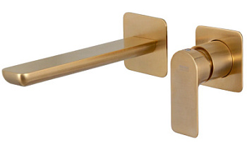 Смеситель для раковины Remer Infinity I15PLBG, золото брашированное