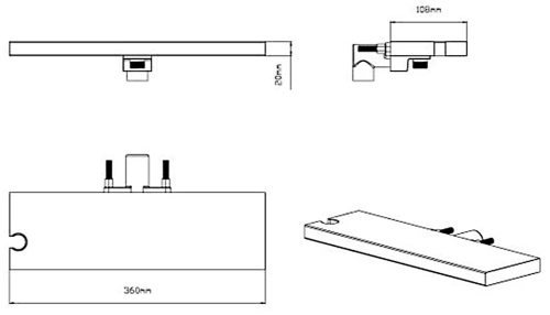 Душевая система Vincea VSFW-431T1RBG