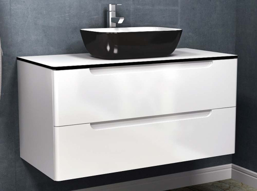 Тумба подвесная Vela Венеция 100П белый глянец TU270642