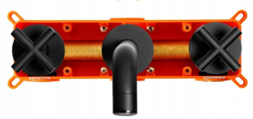 Смеситель для умывальника Rea Exit Black B8000