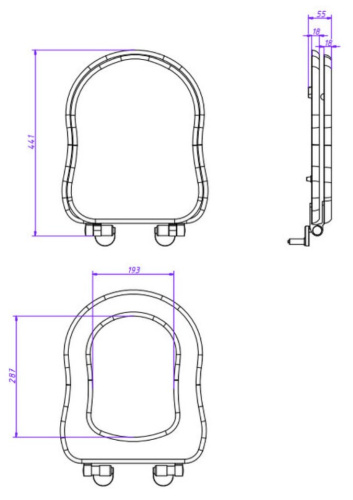 Сиденье для унитаза Caprigo Borgo KFe-BB-B231