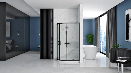 Душевой уголок Rea Look Black 80x100 K7900