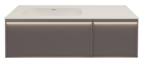 Тумба подвесная Vincea Elise VMC-4EL120MG-L серый матовый