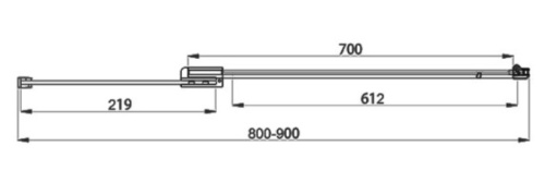 Душевая дверь Vincea Extra VDP-1E8090CLB
