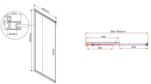 Душевой уголок Vincea Garda VSS-1G8090CLBN