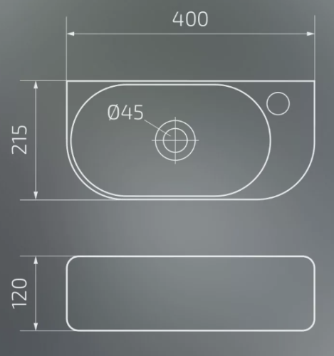 Умывальник Gid Bm9274L