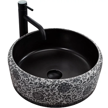 Умывальник Rea Florisa black matt U3307