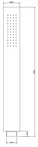 Ручной душ Nemo NM-0108BG brush gold