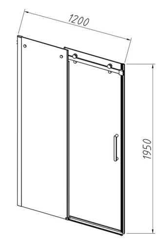 Душевая дверь Vincea Como-N VDS-4CN120CLB