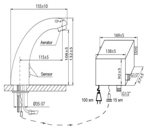 Смеситель для раковины Ahti SN207301