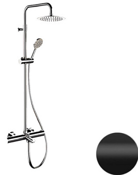 Душевая система Remer EQ34A8MPUFM25NO, черный матовый
