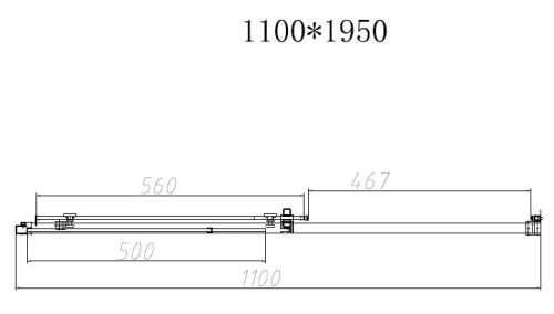 Душевая дверь Vincea Slim-N VDS-4SN110CLG