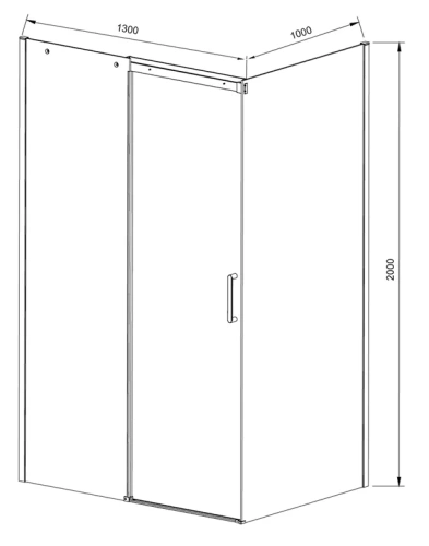 Душевой уголок Vincea Dice VSR-4D1013CLB