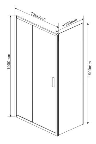Душевой уголок Vincea Garda VSR-1G1013CLG