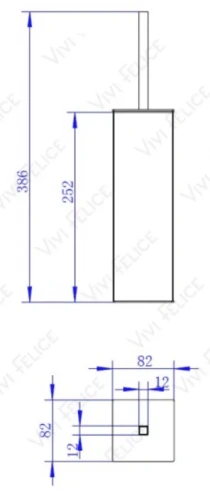 Ёршик напольный Vivi Felice F0313 NICHEL