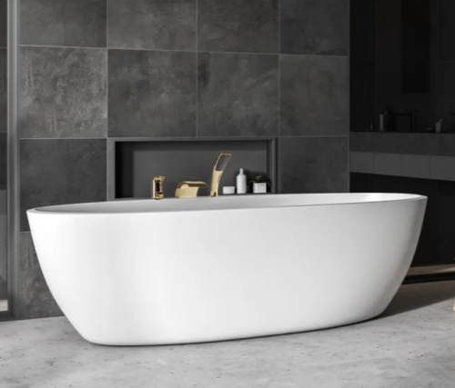 Смеситель для ванны Rea Riven Gold B0497