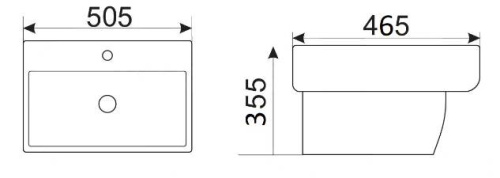 Умывальник CeramaLux B164