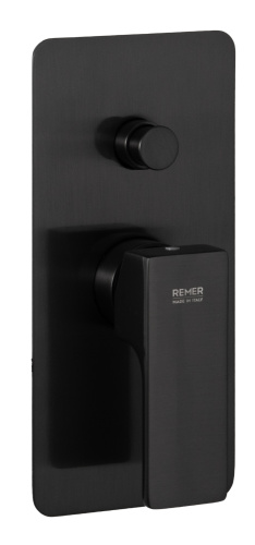 Смеситель для душа Remer Absolute AU09KBCFP, чёрный брашированный хром