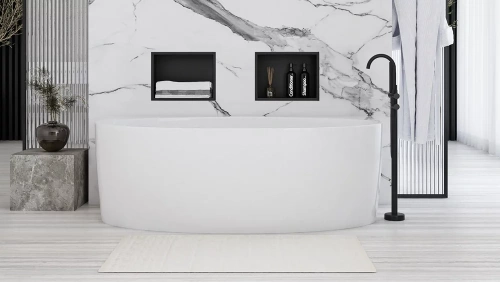 Полка врезная Rea 04 black matt 05603