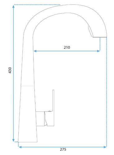 Смеситель для мойки Rea Ross gold matt B5312