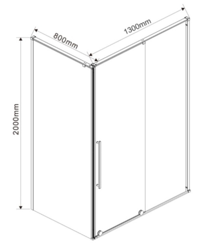 Душевой уголок Vincea Arno VSR-1A8013CL