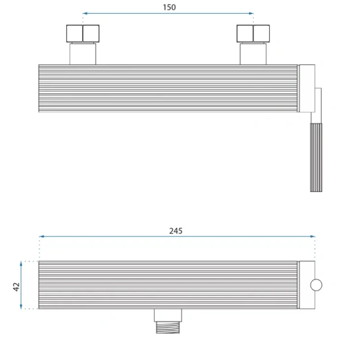 Смеситель для душа Rea Argon gold matt B7806