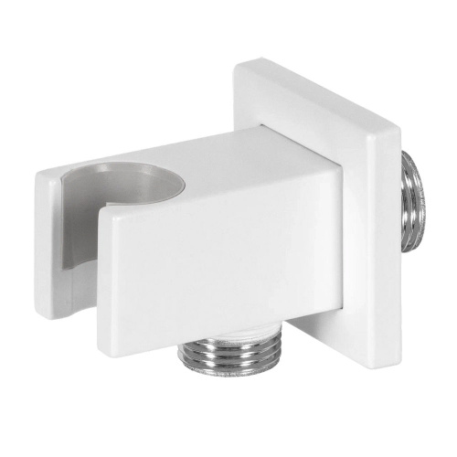 Держатель ручного душа с подключением Remer 337QBO, белый матовый