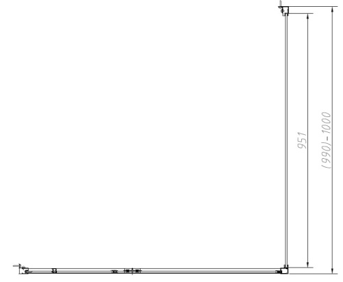Душевой уголок Vincea Slim-N VSR-4SNP1010CLB