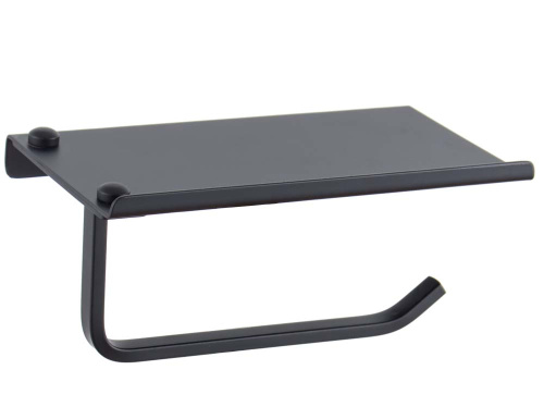 Бумагодержатель с полочкой Vivi Felice Notte FL1039 N Black matt