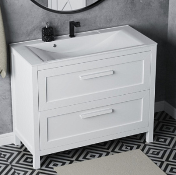 Тумба напольная Vela Фаворит массив 100Н (белый) под Milen TU69403