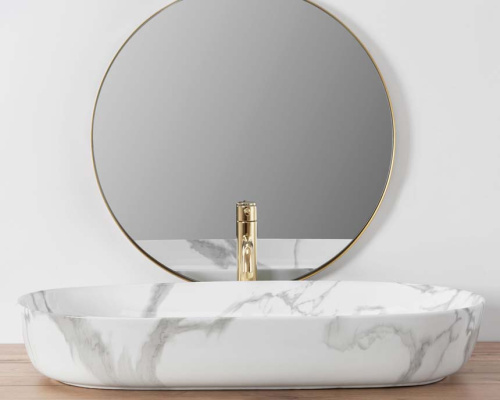 Умывальник Rea Cleo 81 Shinny Marmo U8403