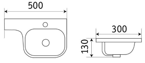 Умывальник CeramaLux 78365