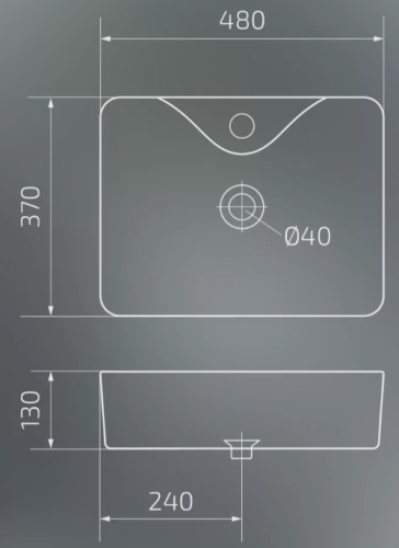 Умывальник Gid Bm9091