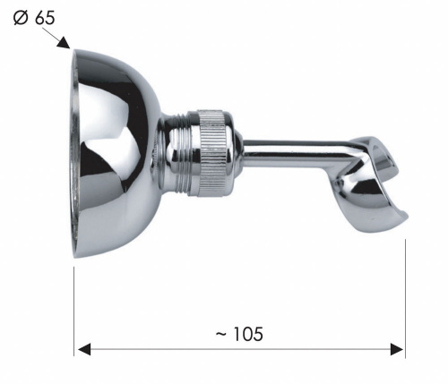 Держатель ручного душа Remer 338VO, бронза