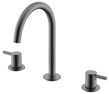 Смеситель для раковины Nemo Round NM-2315BGM brush gun metal