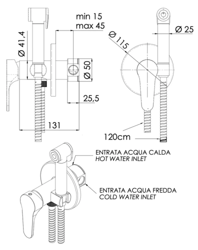 Гигиенический душ Mariani Surf B00185SFW