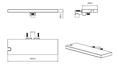 Душевая система Vincea VSFW-433TI2RMB